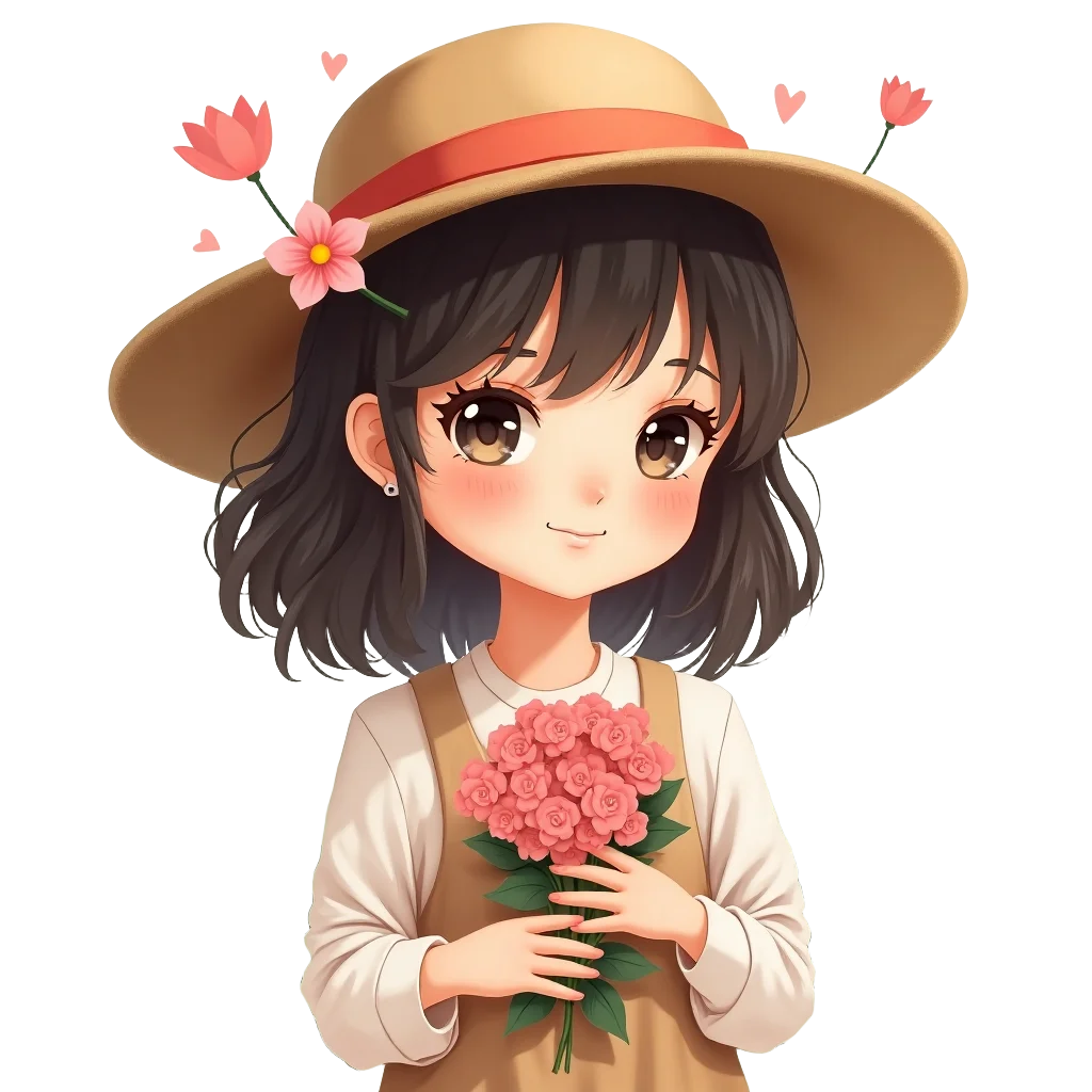 Charming Garden Girl